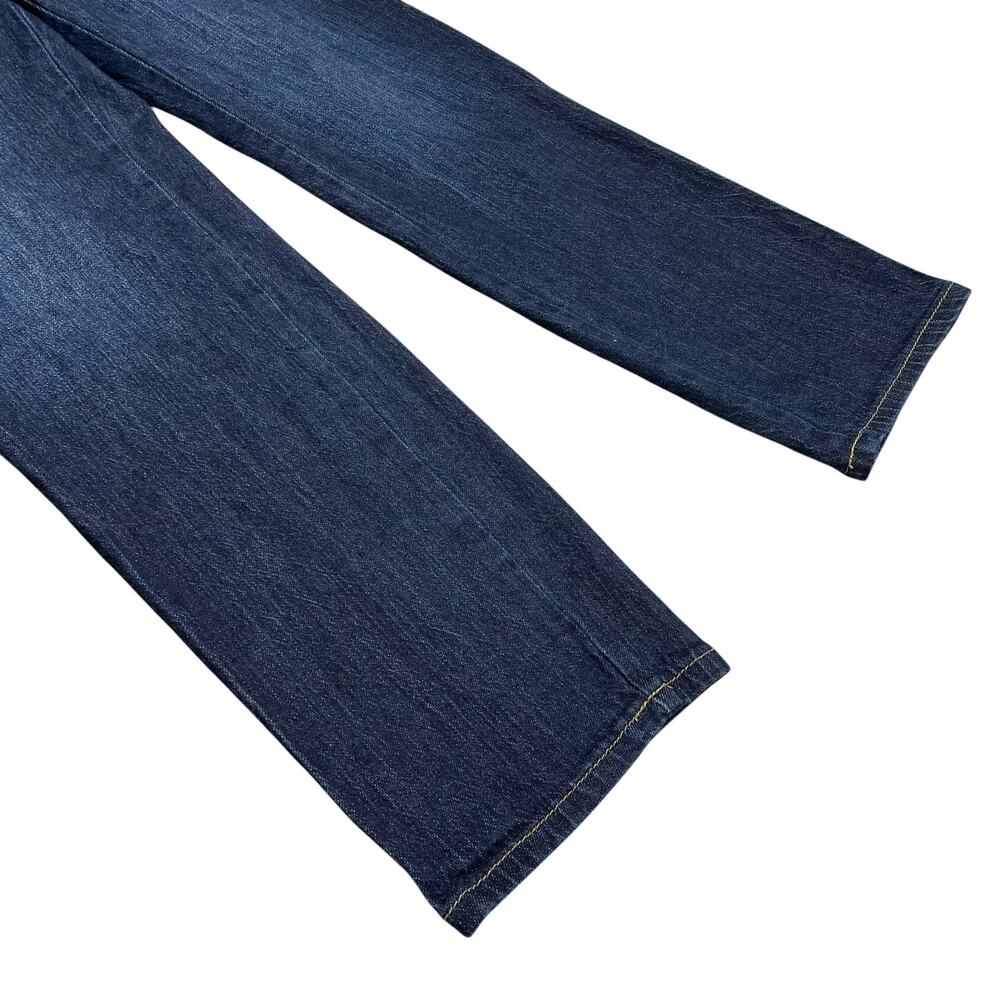 ANTHROPOLOGIE PILCRO The Column Straight-Leg High-Rise Dark Wash Jeans Size 25 - Picture 5 of 10
